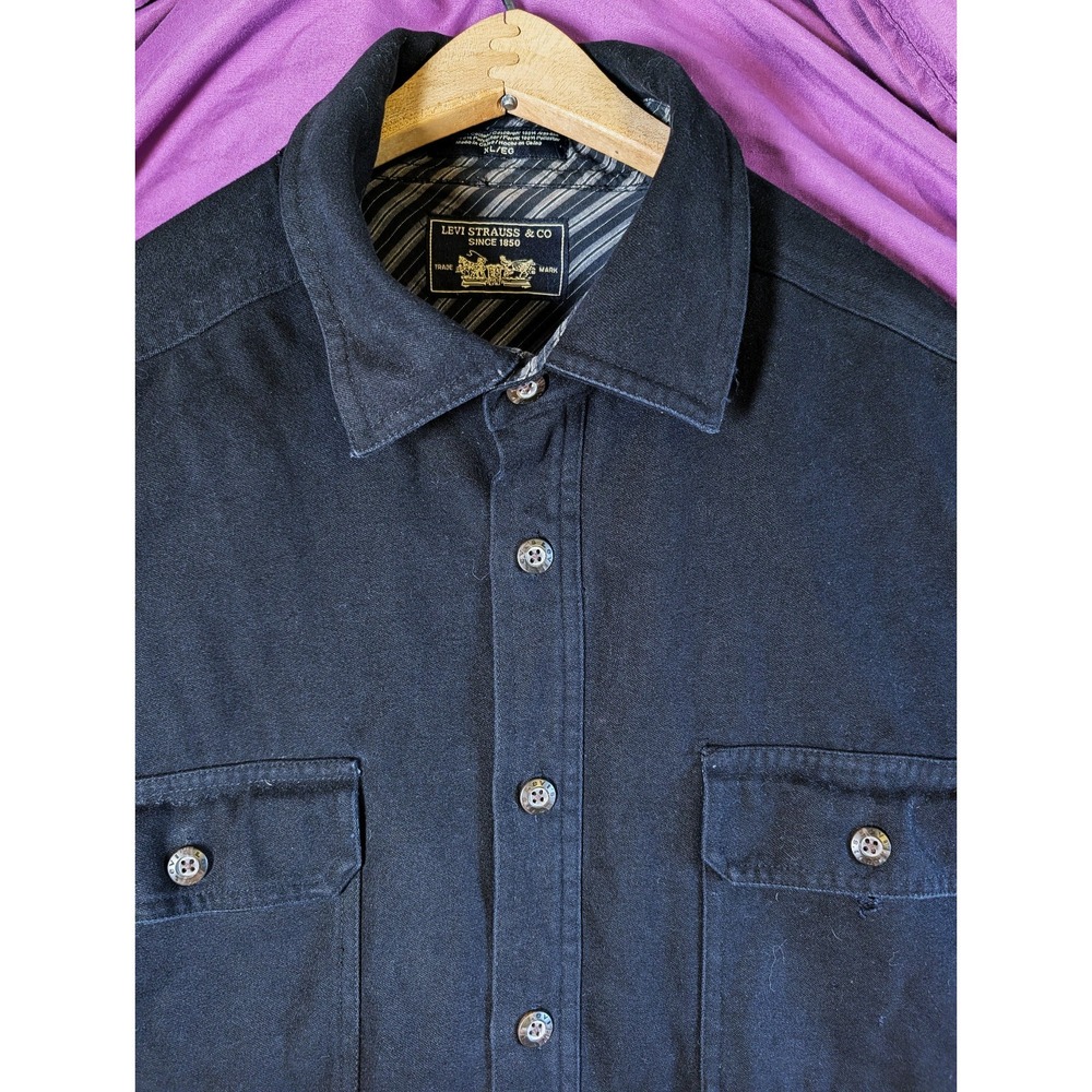Vintage Levi Strauss Barn Chore Jacket Black Mens Sz XL